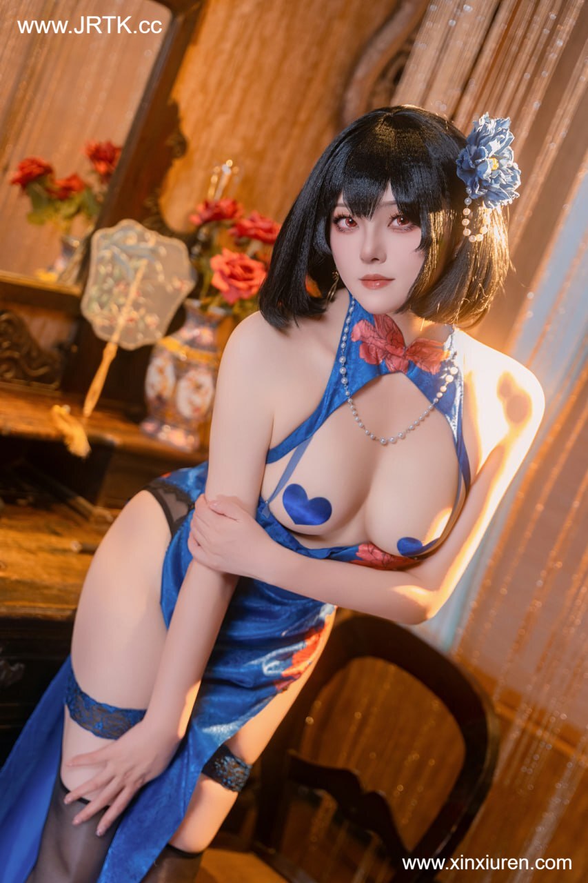 夏夏子 旗袍黑丝 7